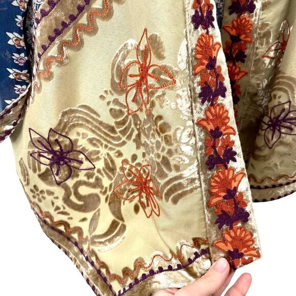 Soft‎ Surroundings Moonlight Garden Topper Kimono duster Sz M - Picture 7 of 9